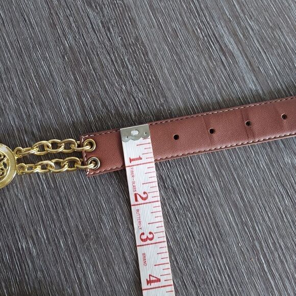 Vintage Brown Gold Tone Chain Belt 39.5" Long - Picture 7 of 7